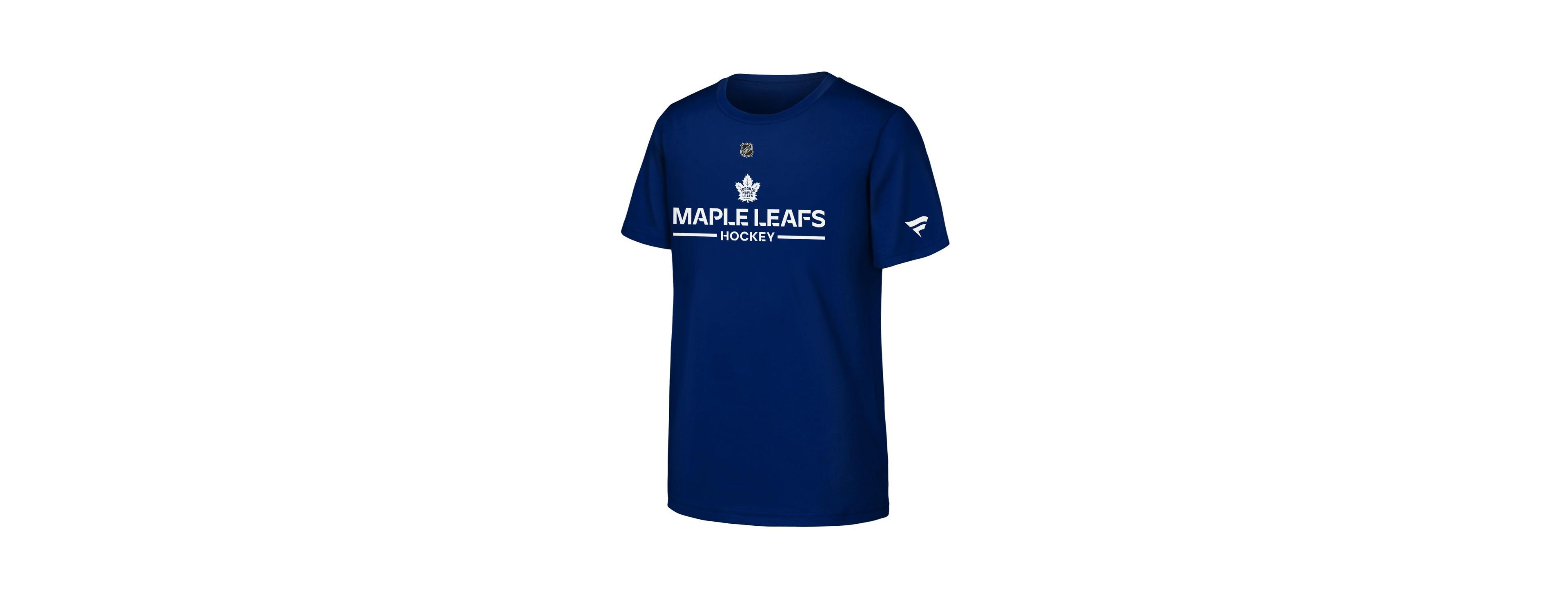 Fanatics Big Boys and Girls Blue Toronto Maple Leafs Authentic Pro Wordmark T-Shirt