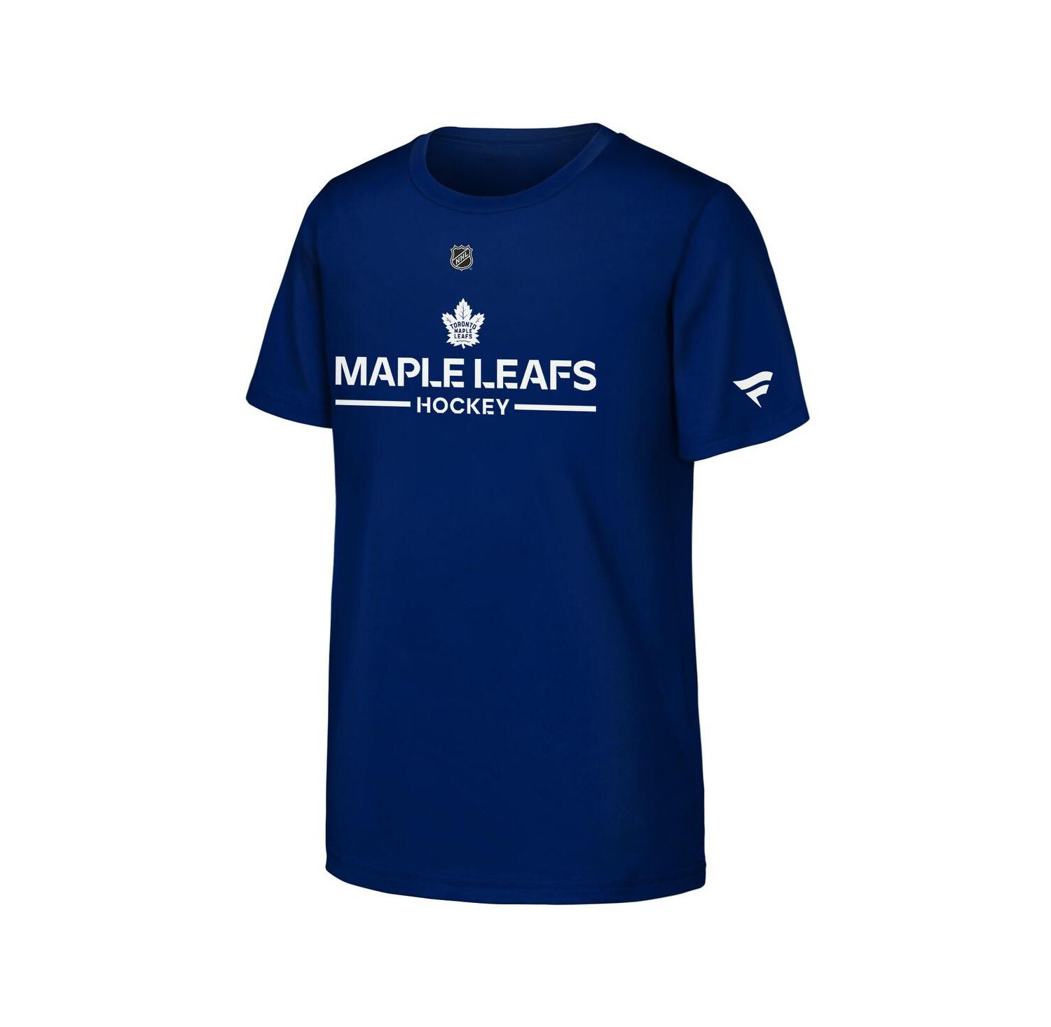 Big Boys and Girls Blue Toronto Maple Leafs Authentic Pro Wordmark T-Shirt