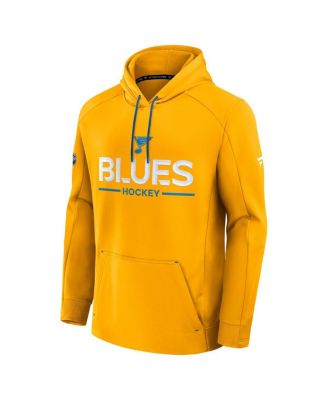 Men's Gold St. Louis Blues Authentic Pro Rink Hoodie