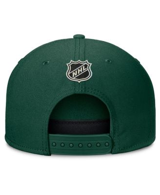 Men's Green Minnesota Wild Authentic Pro Rink Team Code Snapback Hat