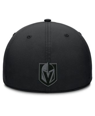 Men's Black Vegas Golden Knights Authentic Pro Road Team Code Flex Hat