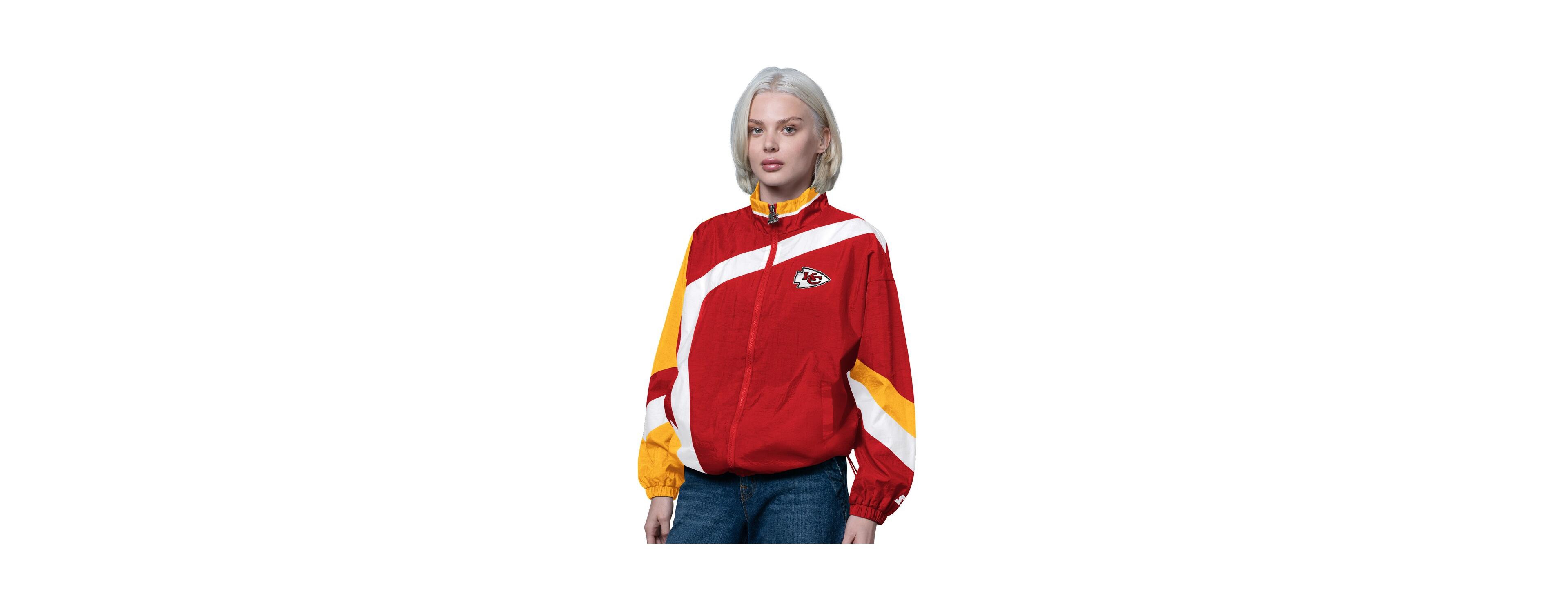 Starter Women's Red/Gold Kansas City Chiefs 1st Quarter Full-Zip Windbreaker