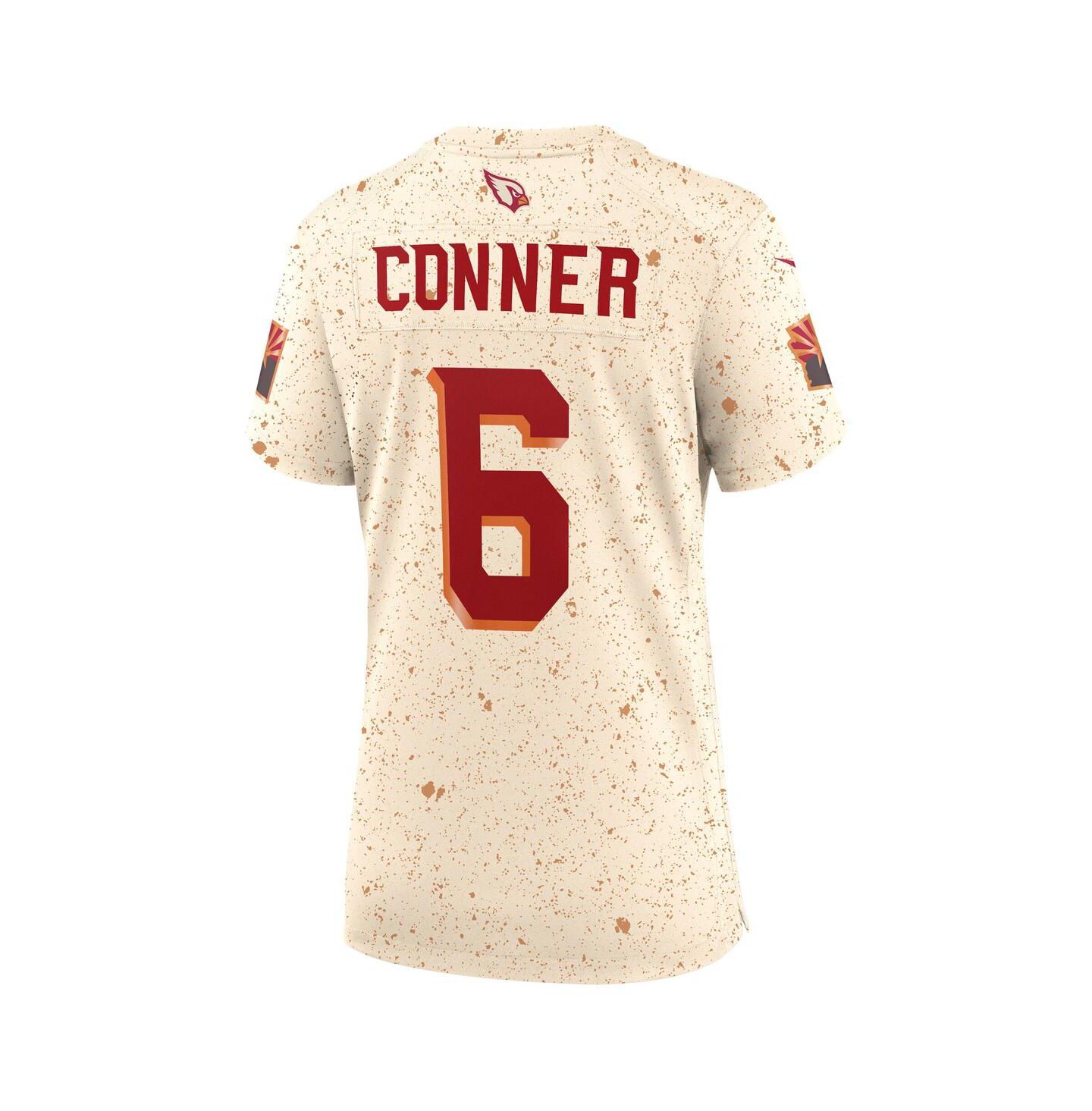 Женский топ Nike James Conner Natural Arizona Cardinals 2025 Rivalries Collection Game Jersey — фото 3