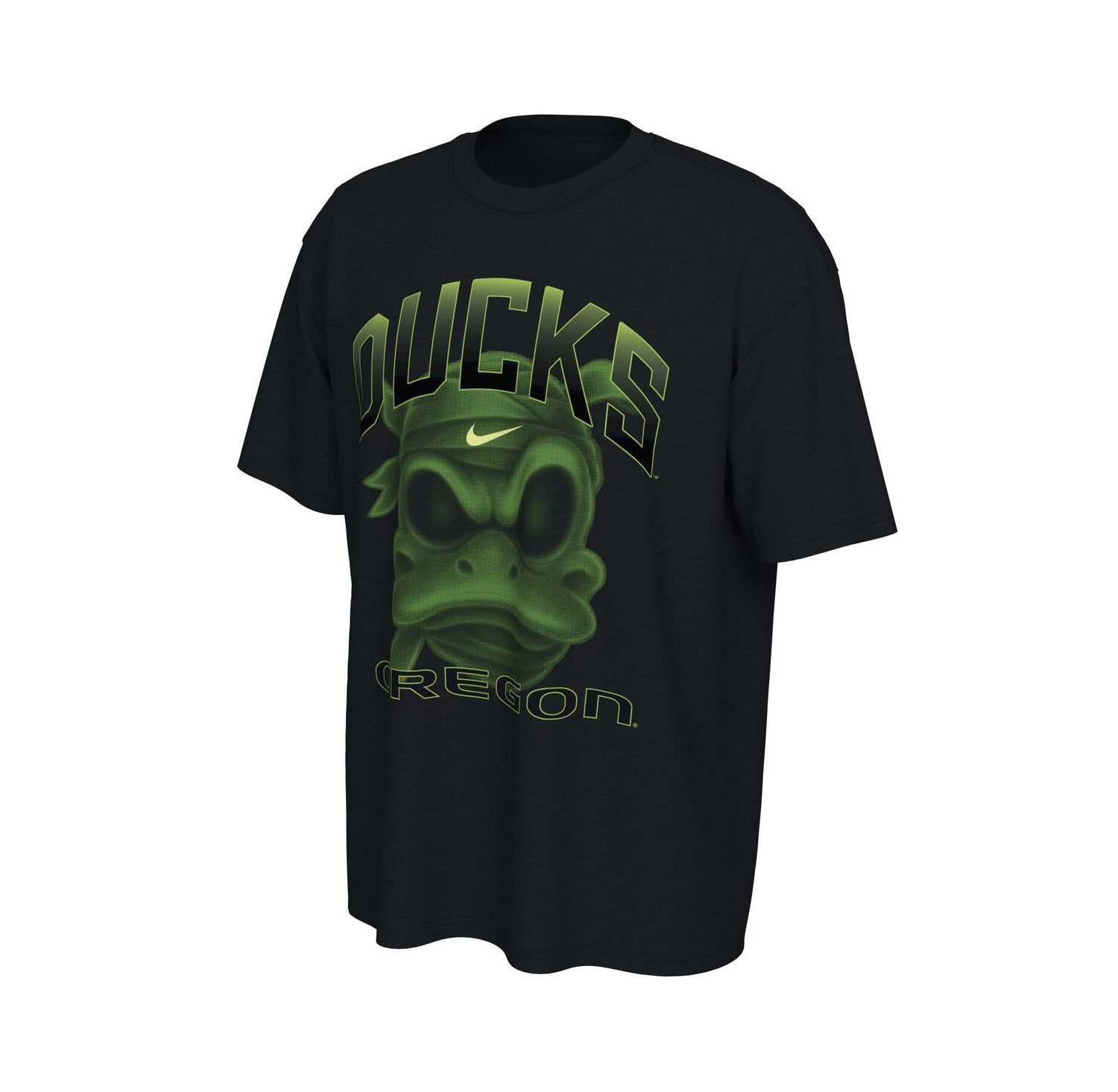 Men's Black Oregon Ducks Mummy Duck Glow In The Dark T-Shirt