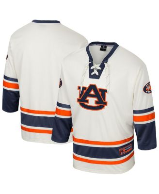 Colosseum - Men's Cream Auburn Tigers Puck Proud Fashion Hockey Jersey