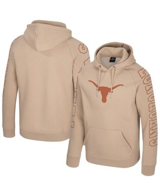 Colosseum - Men's Tan Texas Longhorns Big Break Raglan Hoodie