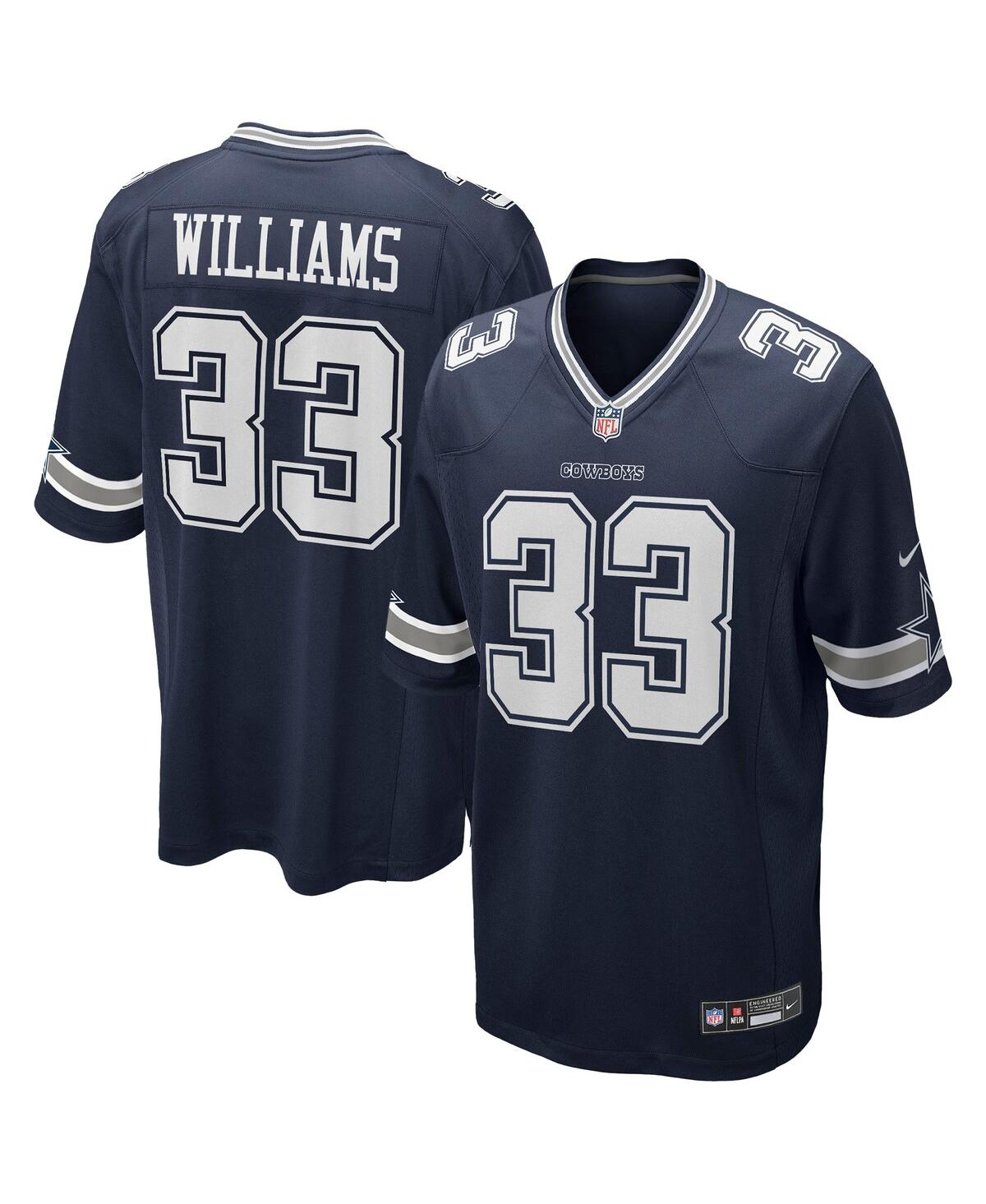 Nike Men's Javonte Williams Navy Dallas Cowboys Team Game Jersey - Navy