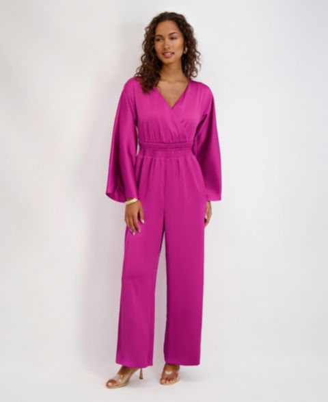Женский комбинезон Kensie V-Neck Jumpsuit, цвет: Фуксия