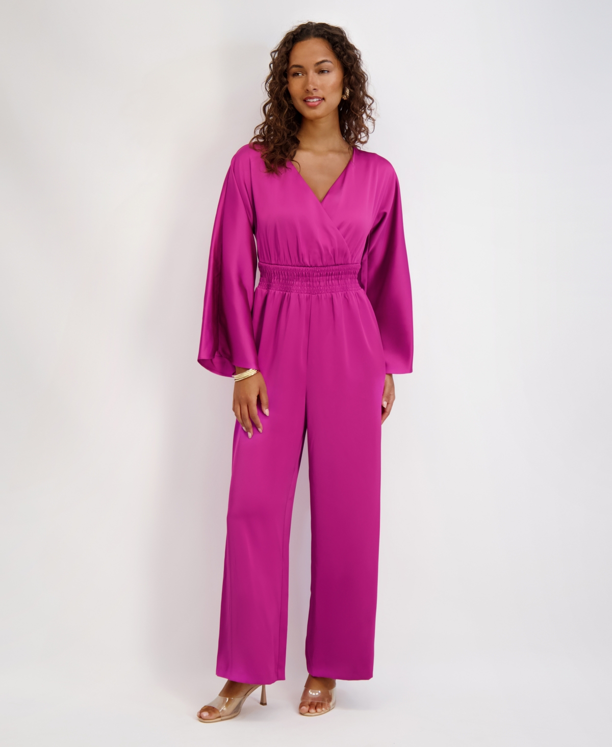 kensie Women's V-Neck Jumpsuit