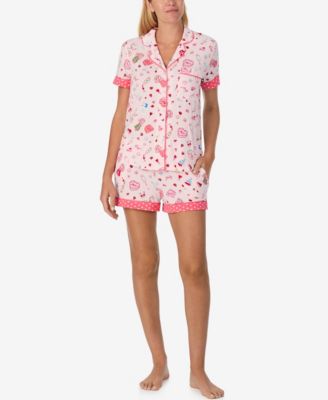 kate spade new york - Women's 2-Piece Sleepwear Short-Sleeve Shirt and Pajama Shorts Set
