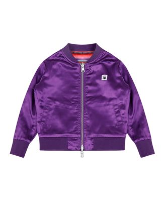Girls Reversible Zip up Lightweight Bomber Jacket