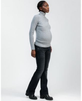 Maternity Slim Bootcut Jeans with Elastic Waistband