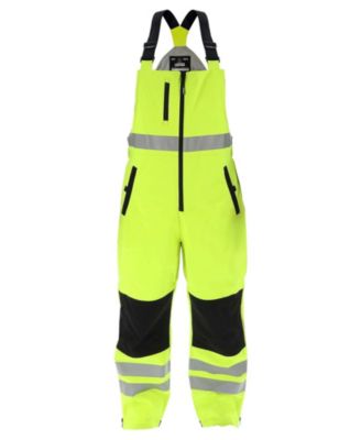 Men's Lightweight Hi-Vis Work Overalls – Waterproof Softshell, 20°F Comfort, ANSI Class E