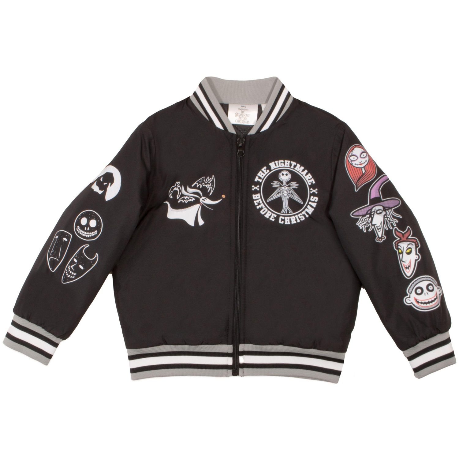 Little And Big Boys Casual Graphic Varsity Bomber Jacket