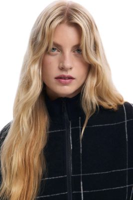 Women's Checkered poncho