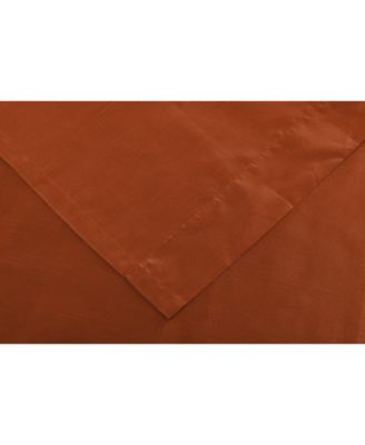 1 Piece Autumn Cinnamon Spice Faux Silk Lightweight Transparent Sheer Grommet Top Curtain Panel - 90 in. Long