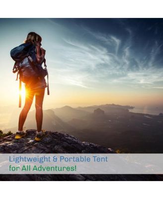 2 Person Camping Tent, Green