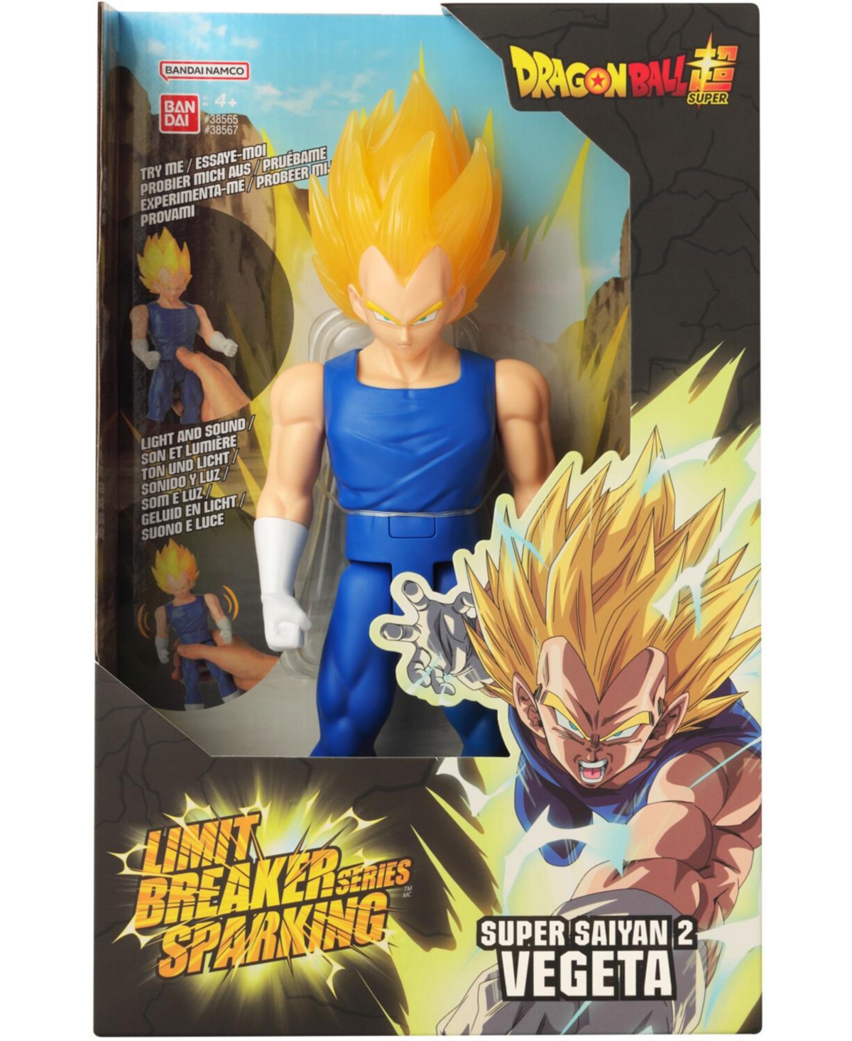 Dragon Ball Limit Breaker Sparking Vegeta Super Saiyan 2 action figure