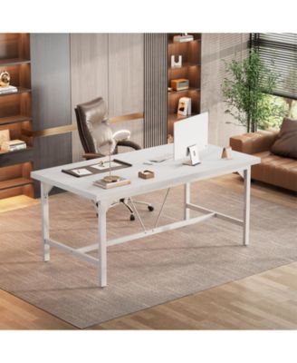 63 x 31.5 inches Computer Desk, Sturdy Large Office Desk, Premium 2 Person Long Desks