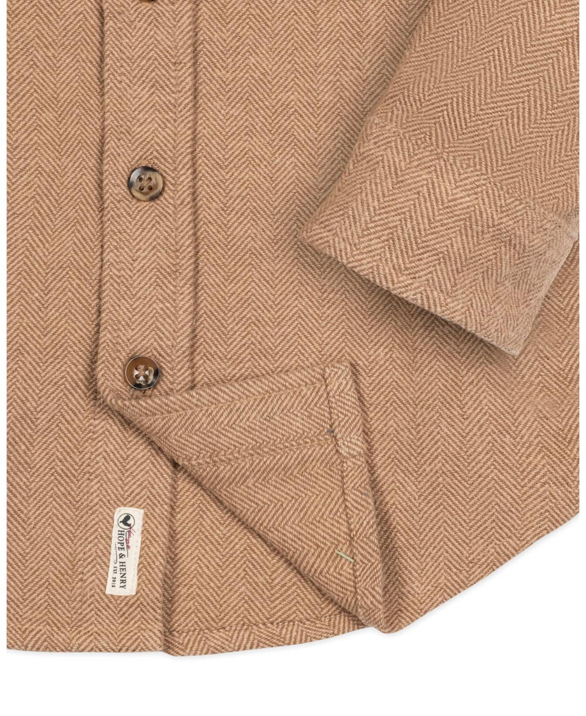 Hope & Henry Little and Big Boys' Organic Long Sleeve Flannel Button Down Shirt