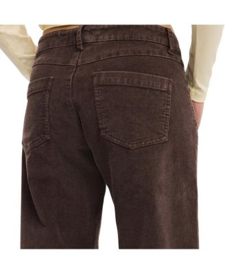 Women's Low Rise Straight Cord Pant