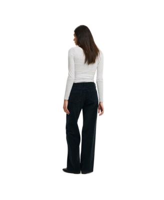 Women's Low Rise Straight Cord Pant