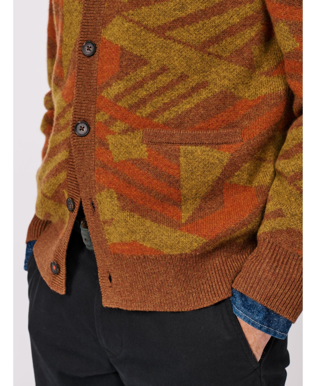 Aubin Men's Blake Wool Cardigan