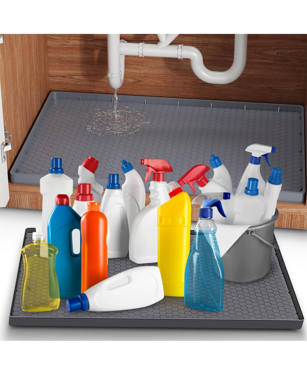 Cheer Collection Sillicone Under Sink Mat 19" x 22"