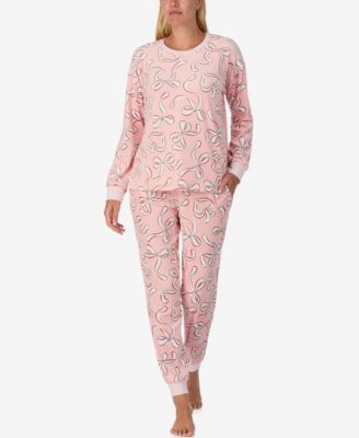 kate spade new york - Women's 2-Piece Sleepwear Long-Sleeve Top and Jogger Pajama Set