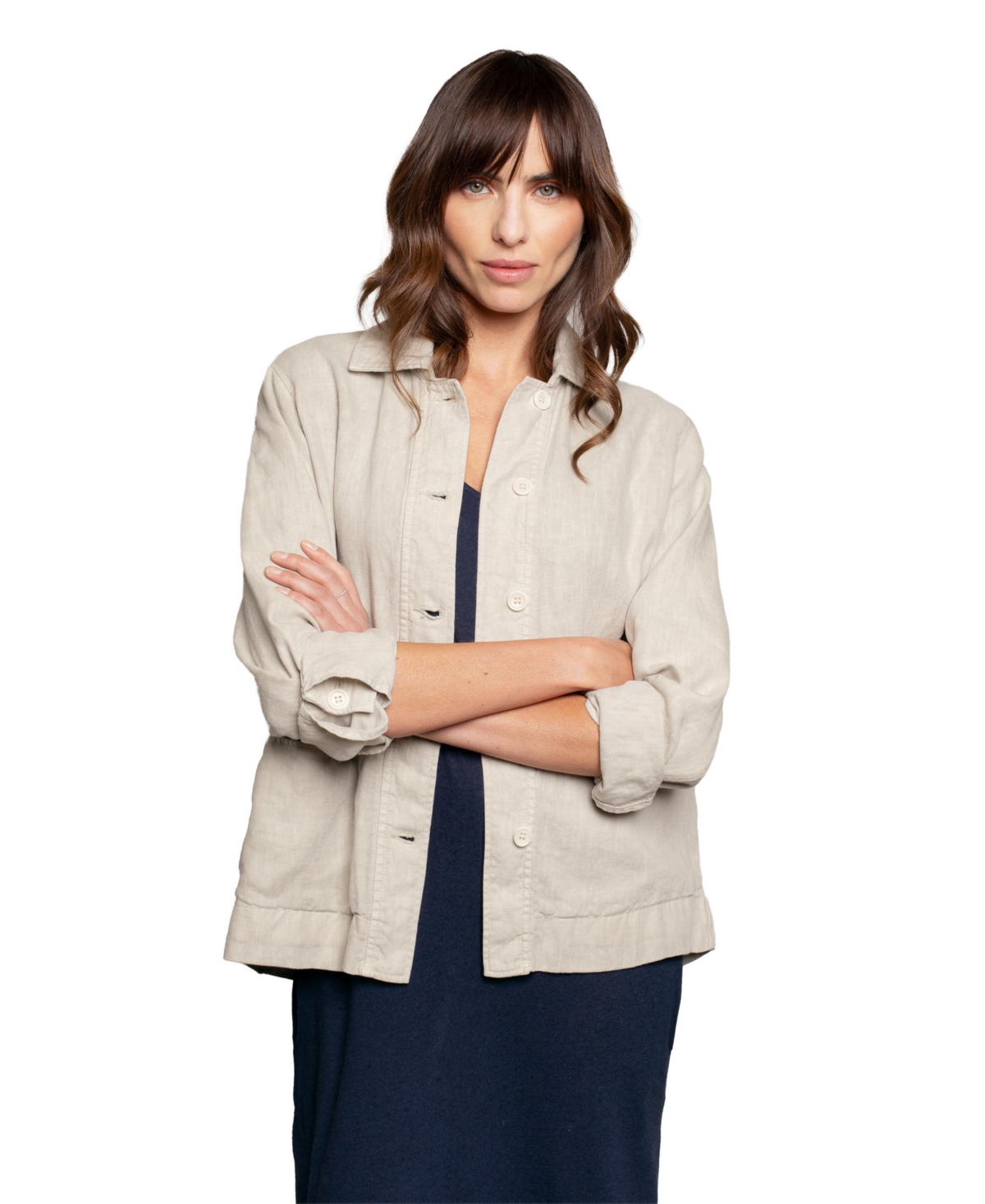 Celtic & Co. Women's Linen Boxy Jacket