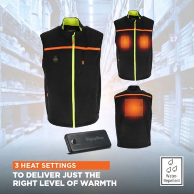 Men's FrostFlex Heated Vest – 3-Level Heat, 8-Hr Battery & Water-Repellent Stretch Shell