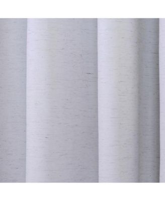 Ventura Blackout Grommet Curtain Panel Pair Frame Your Windows with Subtle Slub Textured Motif Each 78" x 84" White