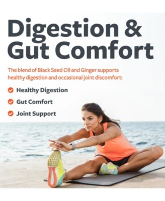 Black Seed Oil + Ginger Liquid Capsules, 60 ct