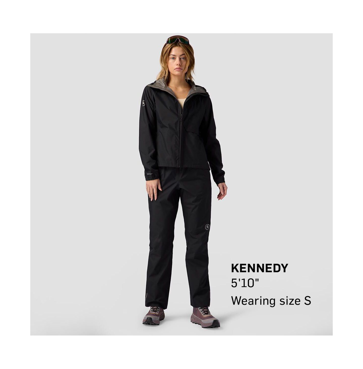 Женские брюки Backcountry BGA Kanarra 2.5L Rain Pant Rain and Wind Pants, цвет: Чёрный — фото 5