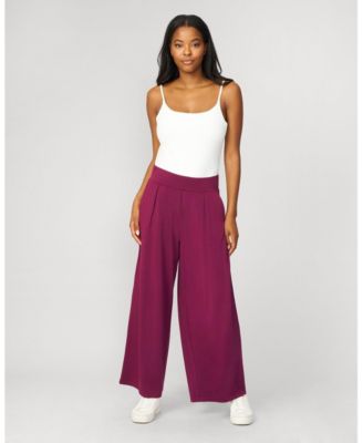 Cropped Wide Leg Ultra Soft Terry Pant