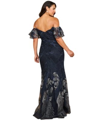 Women's Off Shoulder Mermaid Lace Gown
