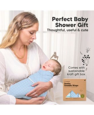 3pk Soothe Baby Swaddle, Organic Baby Swaddle Sleep Sacks, Newborn, Infant Swaddle Sack