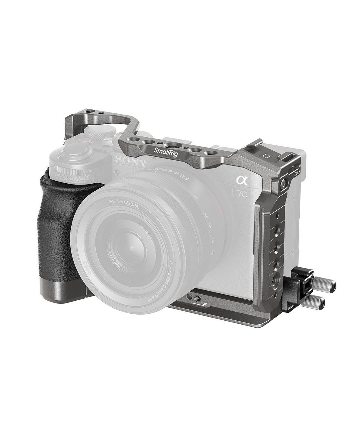SmallRig HawkLock Quick Release Cage Kit with Silicone Handle for Sony Alpha 7C Ii/7CR - Black