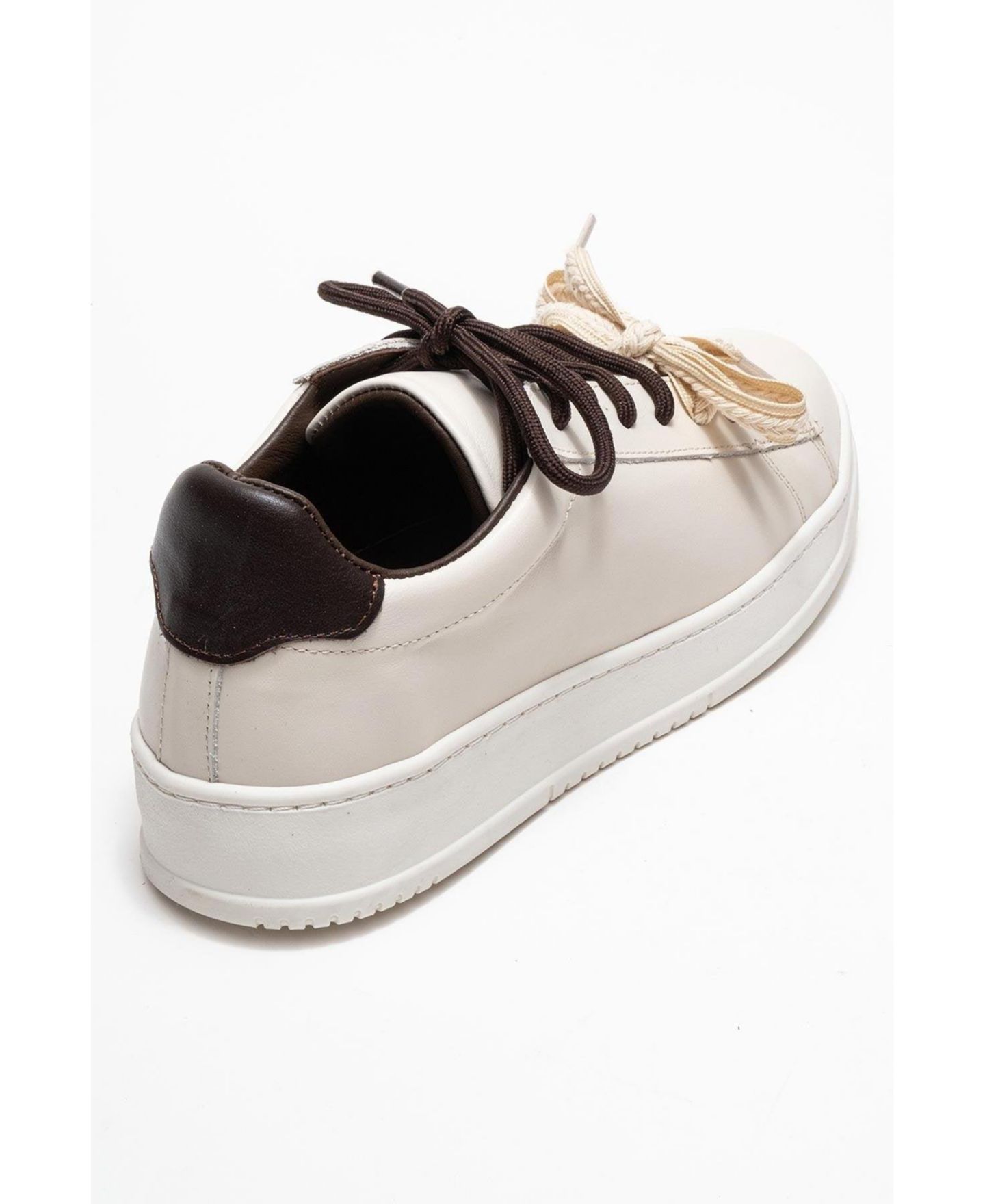 Женские кроссовки Forever & Always Shoes Warron Leather, цвет: Бежевый кожаный — фото 3