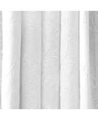 Ellis Eva Candlewick Floral High Quality Embroidery Tailored Panel Pair 3" Rod Pocket 56"x63" White