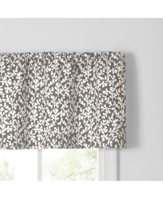 Sea Tumble 3" Rod Pocket 100% Cotton Machine Wash and Dry Tailored Valance 50" x 16" Grey