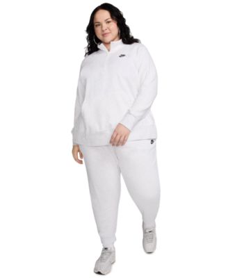 Nike - Plus Size Active Sportswear Club 1/2-Zip Fleece Sweatshirt