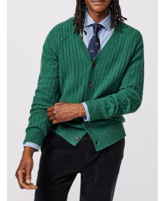 Men's Leonard Wool Cable Sweater Cardigan