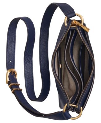 Glenwood Zippered Leather Crossbody with Tassel Detail