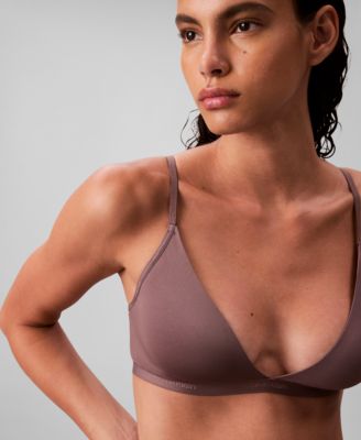 Women's Form To Body Lightly Lined Triangle Bralette QF6758