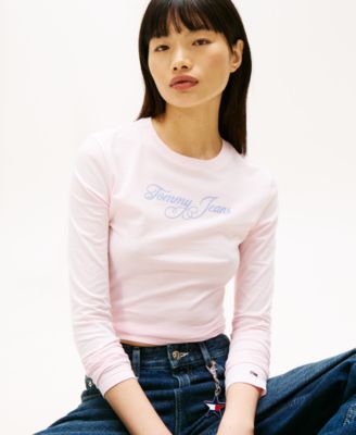 Women's Long-Sleeve Script Logo T-Shirt
