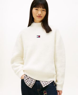 Women's Mock Neck Badge Sweater