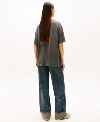 Women's Oversized Tommy Dollar Logo T-Shirt