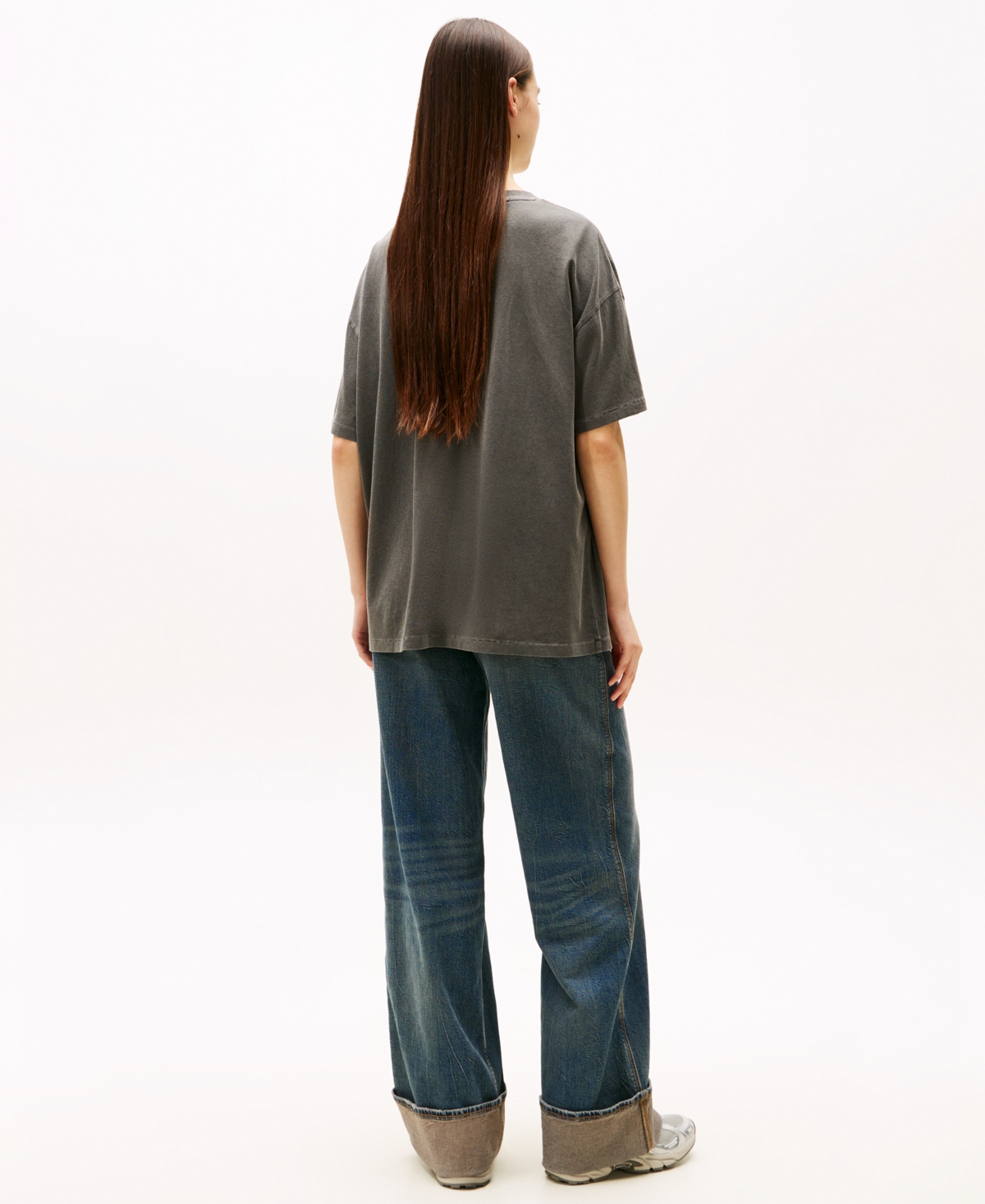 Tommy Jeans Women's Oversized Tommy Dollar Logo T-shirt In Black