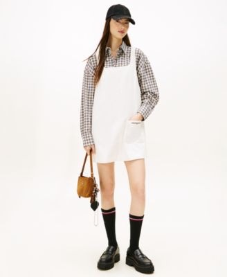 Tommy Jeans - Women's Corduroy Pinafore Scoop Neck Dress